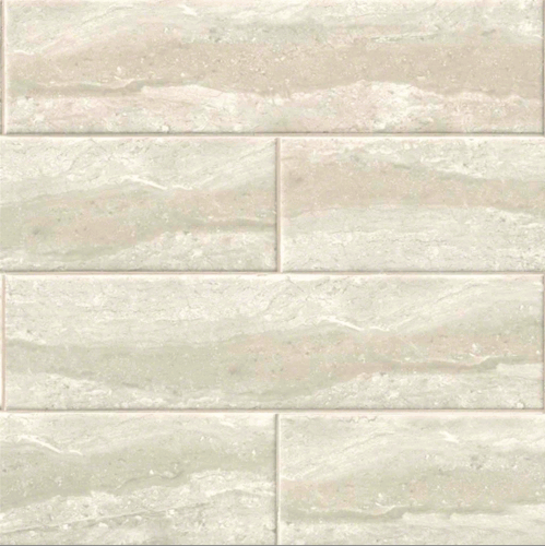 Ceramic Gris Travertine 4x16" Glossy Backsplash Tile