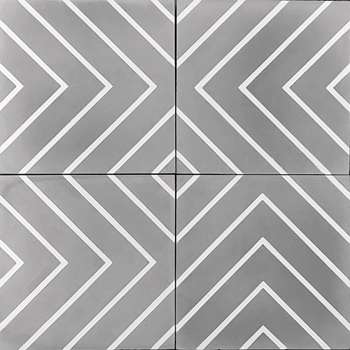 Handmade Cement Maze Labyrinth Gray Base White Line