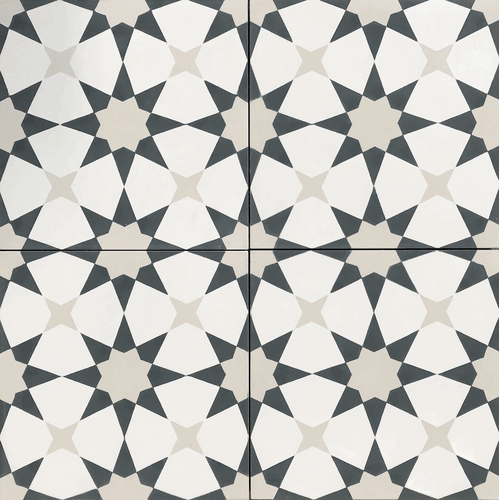 Handmade Encaustic Cement Tiles Medina Linen