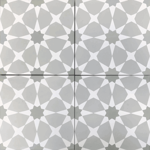 Handmade Encaustic Cement Tiles Medina Sage