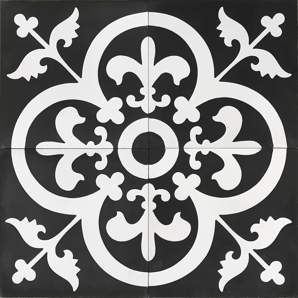 Handmade Encaustic Cement Tiles Avington Pattern