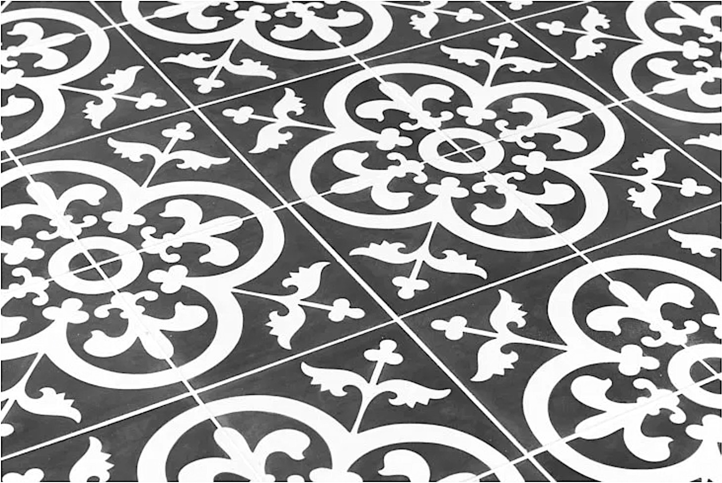 Handmade Encaustic Cement Tiles Avington Pattern