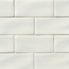 Ivory White 3 x 6" Handcrafted Glazed Premium Tile