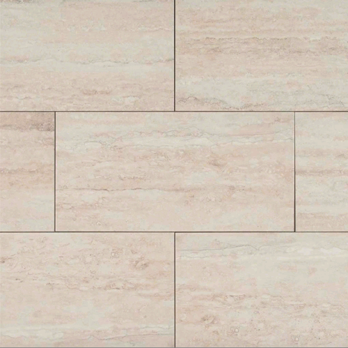 MS International Veneto White 12x24 Travertine Porcelain Tile