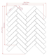 Nero Marquina (Black Marble) 1x4" Herringbone Honed Mosaic Tile