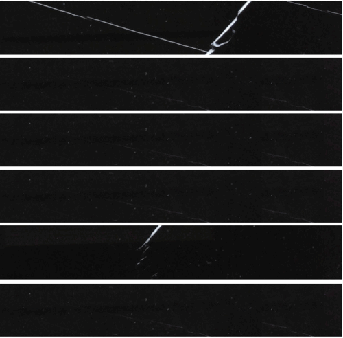 Nero Marquina (Black Marble) 2 x 12" Honed Marble Floor and Wall Tile
