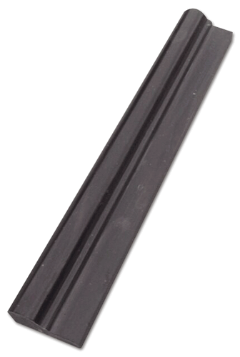 Nero Marquina (Black Marble) Premium 12" Ogee Rail Honed