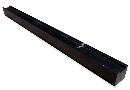 Nero Marquina Honed Black Marble Groove Square Edge Pencil