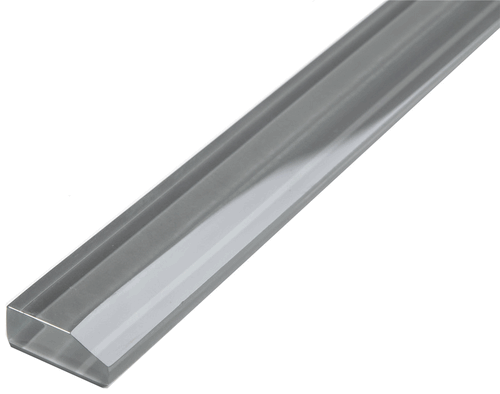 Ocean Gray Glass 12 Inch Bullnose Liner Trim