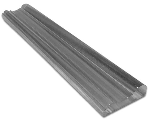 Ocean Gray Chair Rail Glass Trim