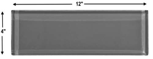 Ocean Gray Glass 4x12 inch Subway Tile (8mm)