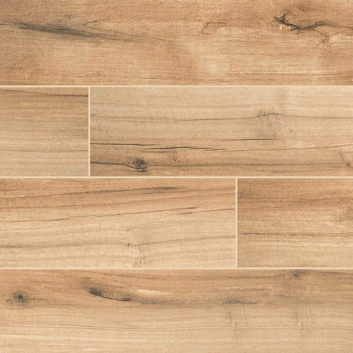 Italian Made Palmetto Porcelain 6x36" Cognac Wood Look Tile