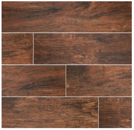 MS International Mahogany 6x36 Wood Plank Porcelain Tile