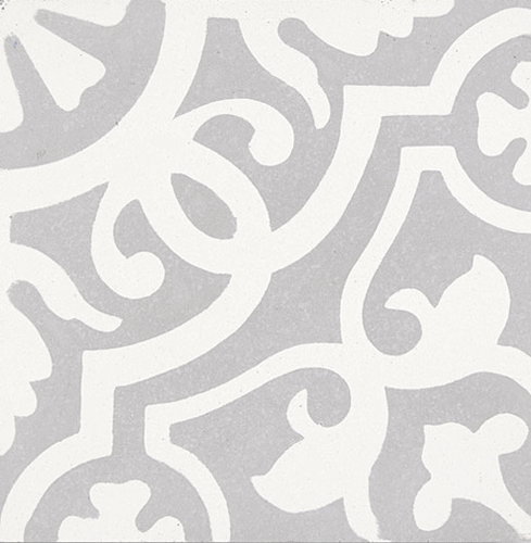 (SAMPLE 1 PIECE) Handmade Encaustic Cement Tiles Amalia Gris