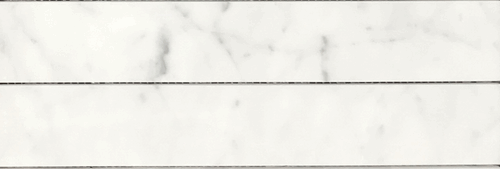 (SAMPLE 2 PIECES) Carrara Bianco 2 x 12" Mesh Mosaic Honed Marble Floor Wall Tile