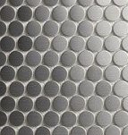 (SAMPLE) Penny Round Metal Mosaic Stainless Steel Tile (3/4" Size)