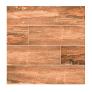 (SAMPLE 6x6" SIZE) MS International Salvage Red 6 x 40" Wood Look Porcelain Tile