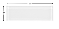 (SAMPLE) Brilliant White Glass 4x12 inch Subway Tile