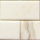 (Sample) 2 Pieces Calacatta Gold Italian Marble 3x6" Subway Tile Honed