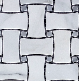 (SAMPLE) Carrara Venato Polished 1x2 Dogbone Bardiglio Gray Dot