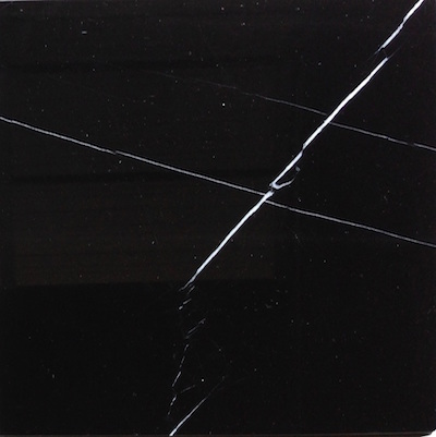 (SAMPLE) Nero Marquina (Black Marble) 'Premium Select' 12x12" Polished Tile