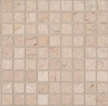 (SAMPLE PIECE 6x6") Crema Marfil Marble 5/8 Square Honed Mosaic