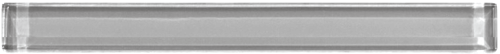 Smoke Gray 1 x 12 inch Flat Liner Glass Trim (8mm)