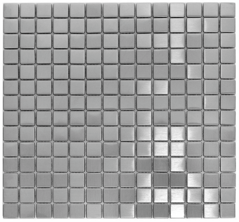 Square Metal 3/4" x 3/4" Mosaic Stainless Steel