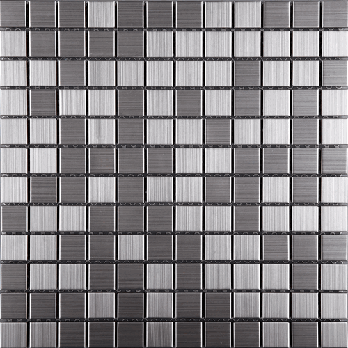 Square Metal 1" x 1" Mosaic Stainless Steel Tile