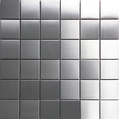 Square Metal 2x2"Mosaic Stainless Steel Tile