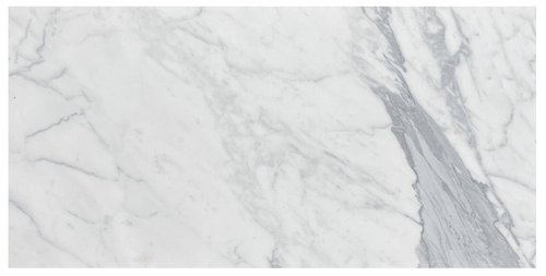 Statuario White Marble Honed 12x24" Subway Floor Wall Tile