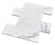 Statuario White Marble Honed 4x12" Subway Floor Wall Tile