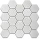 Thassos White Greek 3" Hexagon Honed Marble Mosaic Tile