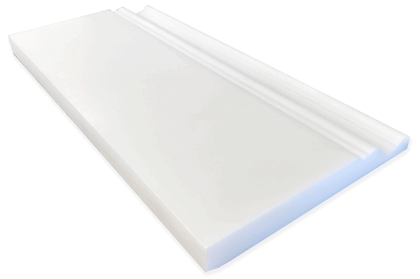 Thassos White Greek Honed 5x12" Skirting Baseboard