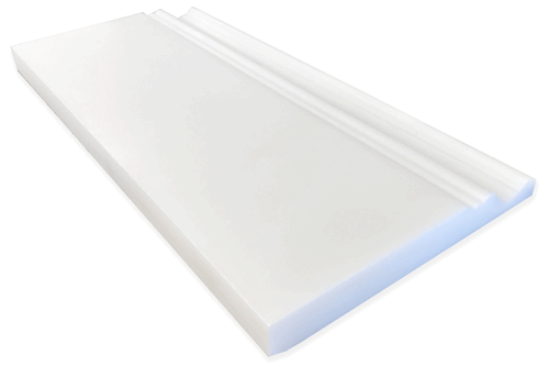 Thassos White Greek Honed 6x12" Skirting Baseboard 