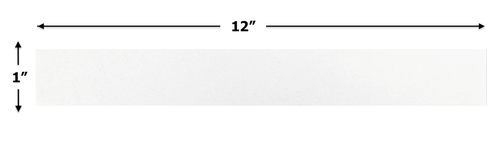 Thassos White Greek Marble 1x12" Honed Border Strip Liner