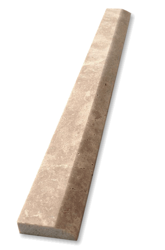 Travertine Bullnose Honed and Filled Straight Edge Trim