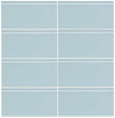 Vapor Blue Glass 3x6 Subway Tile (8mm)