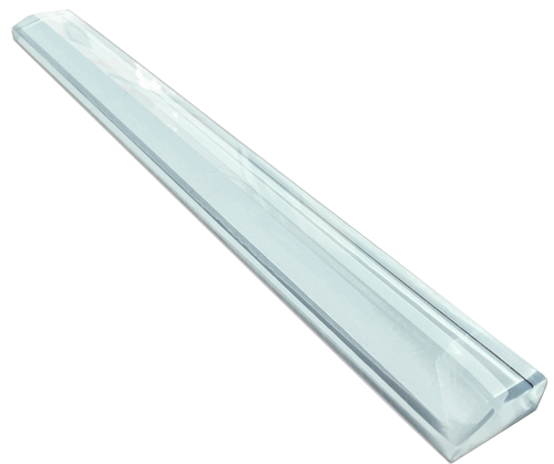 Vapor Blue Glass Bullnose 12" Trim Liner