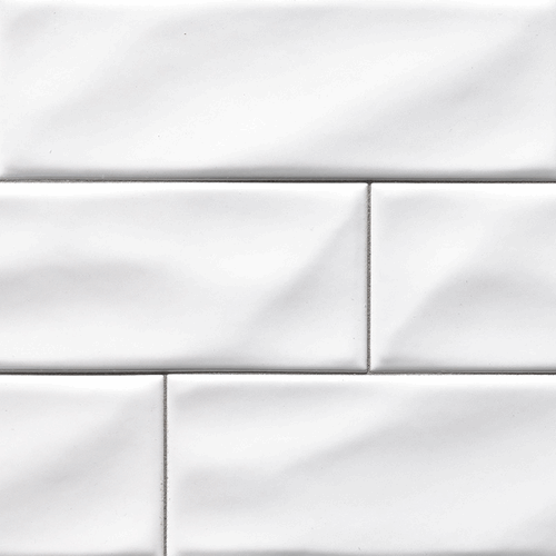 Whisper White 4x12" Handcrafted Glazed Premium Tile