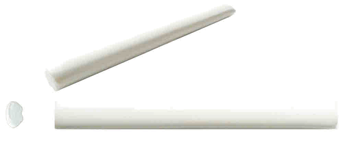 Whisper White 5/8 in. x 6 in. Bullnose Porcelain Pencil Liner Matte