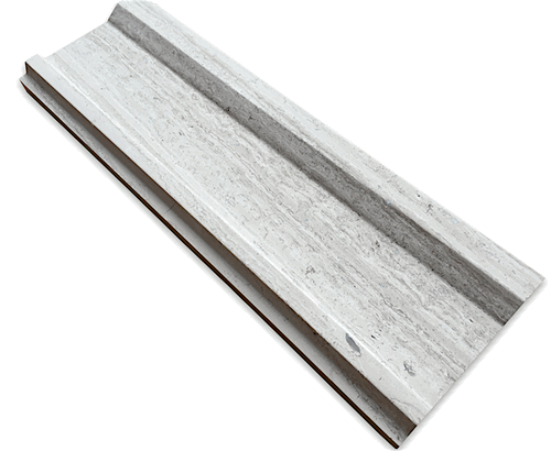 Athens Silver Cream Marble Honed Plaza Molding Trim
