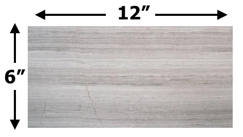 Athens Silver Cream 6 x 12 Honed Marble Floor and Wall Tile