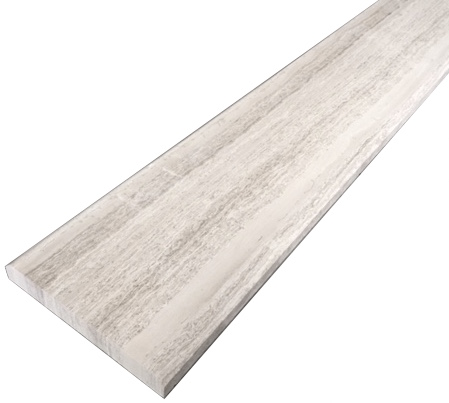 Athens Silver Cream 6x36" Honed Marble Threshold Saddle