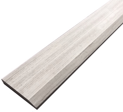 Athens Silver Cream 6x36" Honed Marble Transition Reducer