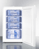 ACCUCOLD FS407LMED Counter-Height, Manual Defrost Freezer for Medical Applications, -20