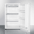 ACCUCOLD FS603L Counter Height 5 Cubic Foot, Manual Defrost All-Freezer with Door Storage and Factory Installed Lock