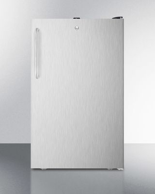 ACCUCOLD R17FFSSTB Large Capacity 17 Cubic Foot Frost-Free All-Refrigerator, Fan Forced Cooling System, Stainless Steel, Towel Bar Handle