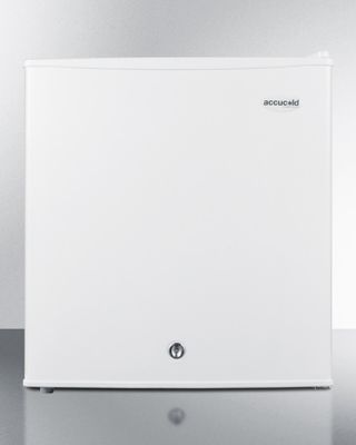 ACCUCOLD S19LWH Compact Refrigerator-Freezer with Front-Mounted Lock for General Purpose Use, Reversible Door