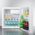 ACCUCOLD S19LWH Compact Refrigerator-Freezer with Front-Mounted Lock for General Purpose Use, Reversible Door